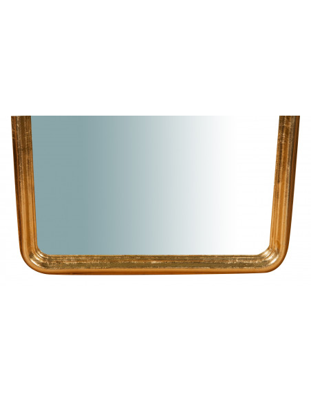 Specchiera da parete in legno finitura foglia oro anticato Made in Italy L40XPR2XH79 cm - Biscottini.it