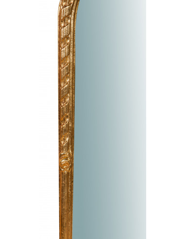 Espelho de parede de madeira com acabamento em folha de ouro antigo Fabricado na Itália L28XDP3,5XH69 cm Espelho de parede de madeira com acabamento em folha de ouro antigo Fabricado na Itália L28XDP3,5XH69 cm