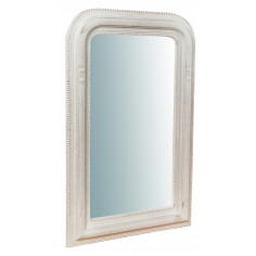 Specchiera da parete in legno finitura foglia oro anticato Made in Italy L52XPR5XH81 cm