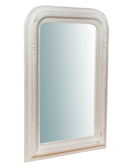 Specchiera da parete in legno finitura foglia oro anticato Made in Italy L52XPR5XH81 cm