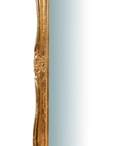 Espelho de parede de madeira com acabamento em folha de ouro antigo Fabricado na Itália W47XDP4XH100 cm Espelho de parede de madeira com acabamento em folha de ouro antigo Fabricado na Itália W47XDP4XH100 cm