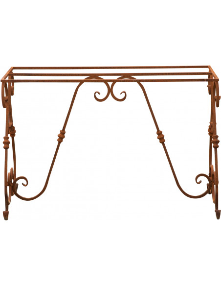 Base tavolo in ferro pieno L110xPR50xH74 cm