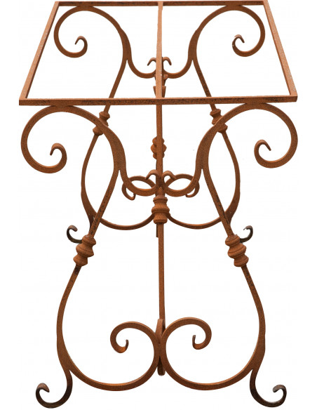 Base tavolo in ferro pieno L130xPR60xH70 cm