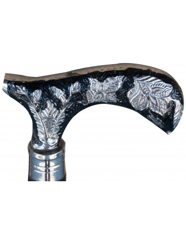 Bastone da passeggio in legno e peltro altezza cm.90 Bastone da passeggio in legno e peltro altezza cm.90