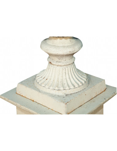 Vaso diam.125xH170 cm con base L35xPR35xH50 cm in fusione di ghisa - Biscottini.it Vaso diam.125xH170 cm con base L35xPR35xH50 cm in fusione di ghisa - Biscottini.it