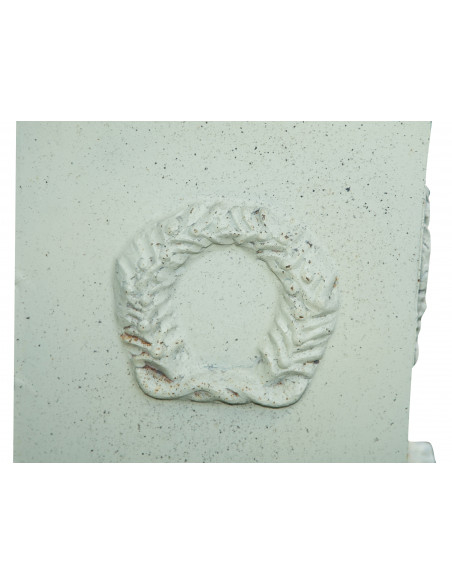 Vaso diam.57xH80 cm com base L44xDP44xH69 cm em ferro fundido - Biscottini.it