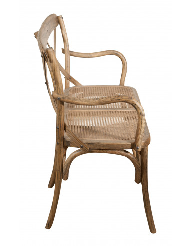 Divanetto due posti tipo thonet finitura noce chiaro L91XPR40XH88 cm Divanetto due posti tipo thonet finitura noce chiaro L91XPR40XH88 cm