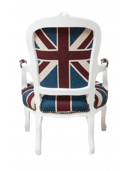 Poltrona stile francese Luigi XVI in legno massello di faggio L65XPR63XH100 cm