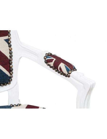 Poltrona stile francese Luigi XVI in legno massello di faggio L65XPR63XH100 cm