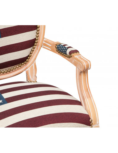 Poltrona stile francese Luigi XVI in legno massello di faggio L58XPR56XH101 cm Poltrona stile francese Luigi XVI in legno massello di faggio L58XPR56XH101 cm