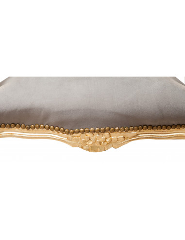 Poltrona stile francese Luigi XVI in legno massello di faggio L65XPR65XH98 cm Poltrona stile francese Luigi XVI in legno massello di faggio L65XPR65XH98 cm