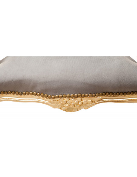 Poltrona stile francese Luigi XVI in legno massello di faggio L65XPR65XH98 cm