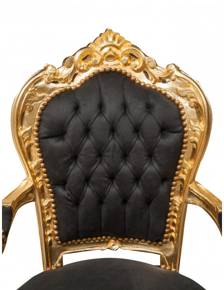 Poltrona stile francese Luigi XVI in legno massello di faggio L60XPR60XH107 cm