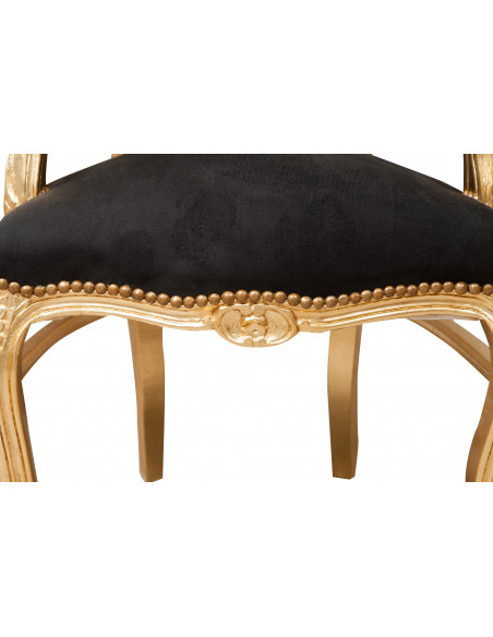 Poltrona stile francese Luigi XVI in legno massello di faggio L60XPR60XH107 cm