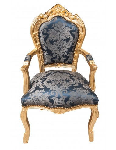 Poltrona francesa estilo Luís XVI em madeira maciça de faia L60XDP60XH107 cm Poltrona francesa estilo Luís XVI em madeira maciça de faia L60XDP60XH107 cm