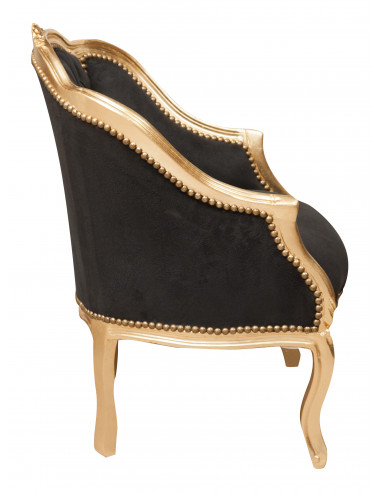 Poltrona francesa estilo Luís XVI em madeira maciça de faia L63XDP57XH80 cm Poltrona francesa estilo Luís XVI em madeira maciça de faia L63XDP57XH80 cm