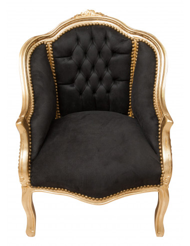 Poltrona francesa estilo Luís XVI em madeira maciça de faia L63XDP57XH80 cm Poltrona francesa estilo Luís XVI em madeira maciça de faia L63XDP57XH80 cm