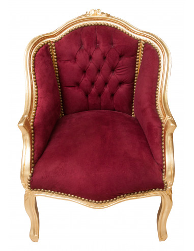 Poltrona francesa estilo Luís XVI em madeira maciça de faiaW63XDP57XH80 cm Poltrona francesa estilo Luís XVI em madeira maciça de faiaW63XDP57XH80 cm