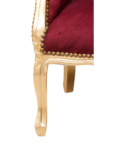 Poltrona francesa estilo Luís XVI em madeira maciça de faiaW63XDP57XH80 cm Poltrona francesa estilo Luís XVI em madeira maciça de faiaW63XDP57XH80 cm