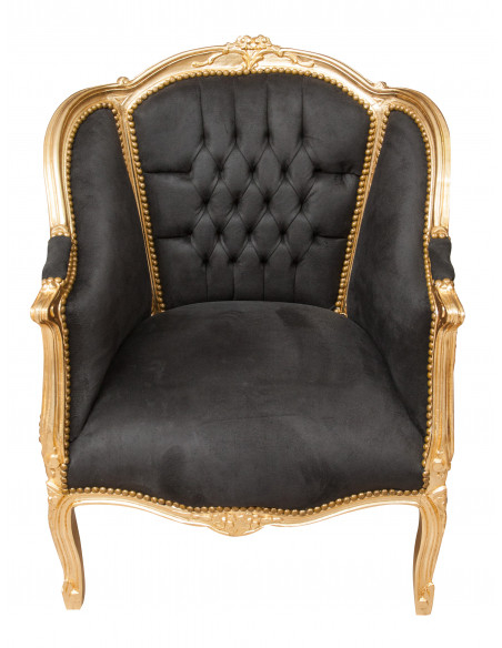 Poltrona stile francese Luigi XVI in legno massello di faggio L82XPR80XH94 cm
