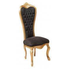 Poltrona stile francese Luigi XVI in legno massello di faggio L56XPR55XH137 cm