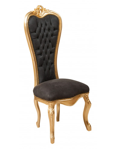Poltrona stile francese Luigi XVI in legno massello di faggio L56XPR55XH137 cm
