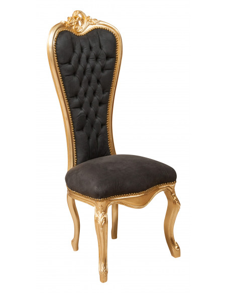 Poltrona stile francese Luigi XVI in legno massello di faggio L56XPR55XH137 cm