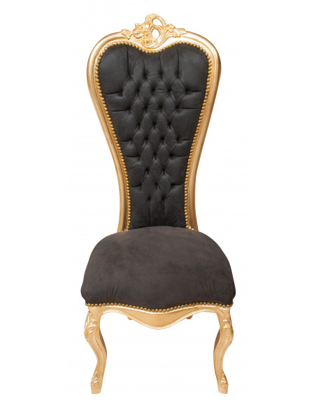 Poltrona stile francese Luigi XVI in legno massello di faggio L56XPR55XH137 cm