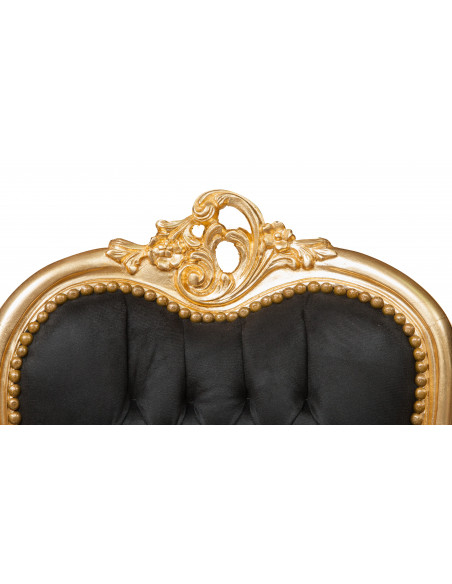 Poltrona stile francese Luigi XVI in legno massello di faggio L56XPR55XH137 cm