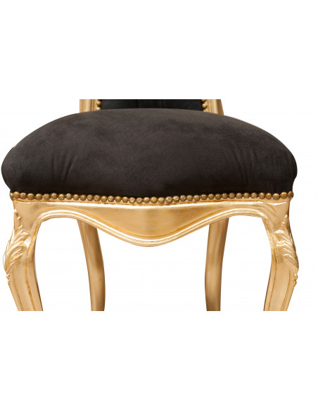 Poltrona stile francese Luigi XVI in legno massello di faggio L56XPR55XH137 cm
