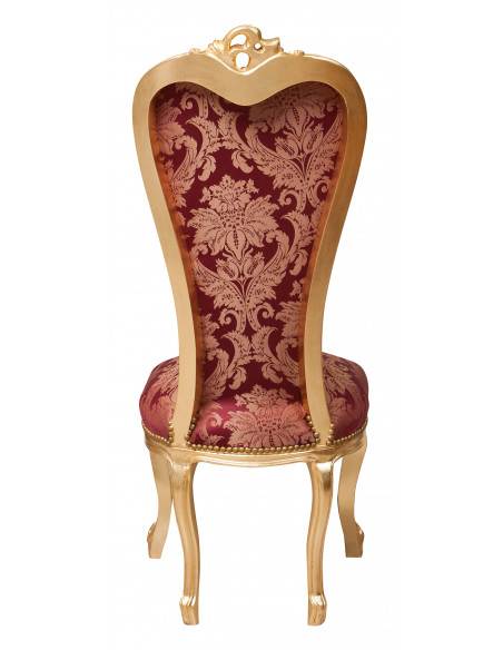 Poltrona stile francese Luigi XVI in legno massello di faggio L56XPR53XH137 cm