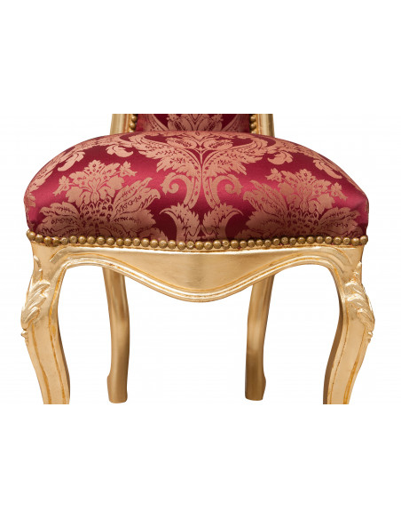 Poltrona stile francese Luigi XVI in legno massello di faggio L56XPR53XH137 cm