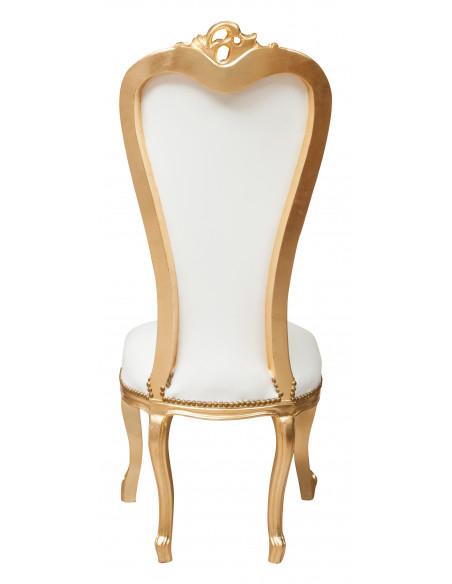 Poltrona de estilo francês Louis XVI em Solid Faggo Wood L56XPR53XH137 CM
