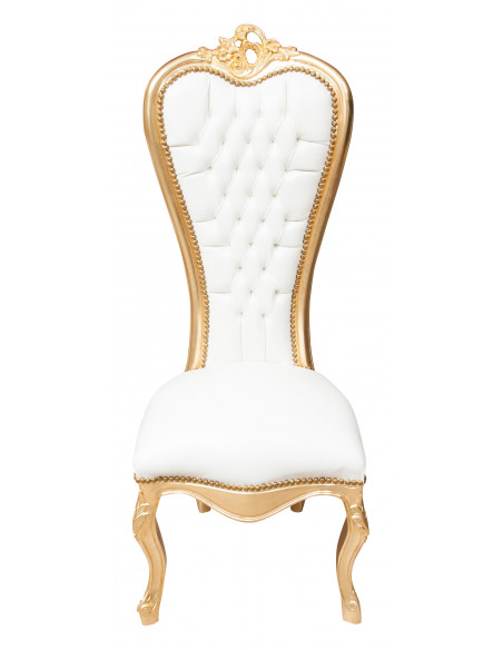 Poltrona stile francese Luigi XVI in legno massello di faggio L56XPR53XH137 cm