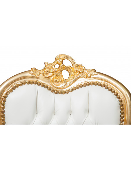 Poltrona stile francese Luigi XVI in legno massello di faggio L56XPR53XH137 cm