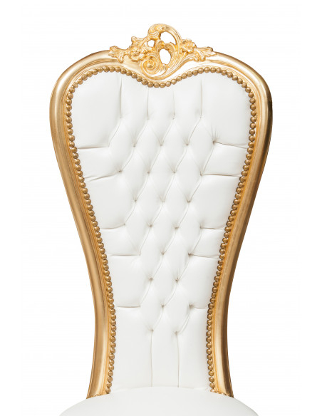 Poltrona de estilo francês Louis XVI em Solid Faggo Wood L56XPR53XH137 CM