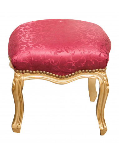 French -Style Footrest Bench Louis XVI em Solid Faggo Wood L42XPR42XH42 CM French -Style Footrest Bench Louis XVI em Solid Faggo Wood L42XPR42XH42 CM