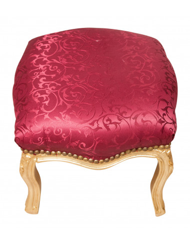 French -Style Footrest Bench Louis XVI em Solid Faggo Wood L42XPR42XH42 CM French -Style Footrest Bench Louis XVI em Solid Faggo Wood L42XPR42XH42 CM