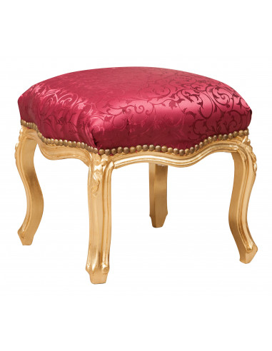 French -Style Footrest Bench Louis XVI em Solid Faggo Wood L42XPR42XH42 CM French -Style Footrest Bench Louis XVI em Solid Faggo Wood L42XPR42XH42 CM