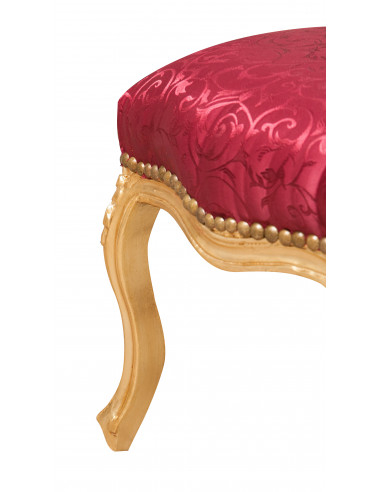 French -Style Footrest Bench Louis XVI em Solid Faggo Wood L42XPR42XH42 CM French -Style Footrest Bench Louis XVI em Solid Faggo Wood L42XPR42XH42 CM