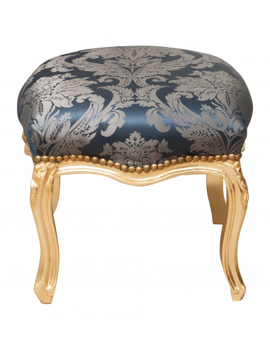 French -Style Footrest Bench Louis XVI em Solid Faggo Wood L42XPR42XH42 CM French -Style Footrest Bench Louis XVI em Solid Faggo Wood L42XPR42XH42 CM