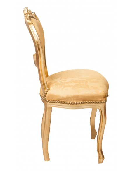 Sedia poltroncina stile francese Luigi XVI in legno massello di faggio L42XPR45XH90 cm