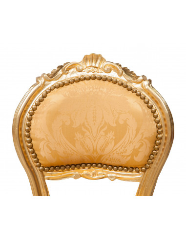 Sedia poltroncina stile francese Luigi XVI in legno massello di faggio L42XPR45XH90 cm Sedia poltroncina stile francese Luigi XVI in legno massello di faggio L42XPR45XH90 cm