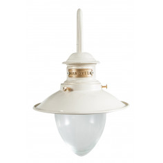 Estilo de lâmpada de parede Vecchia Marina em fusão de latão patinado branco envelhecido L30XPR22XH37 cm Made in Italy 2