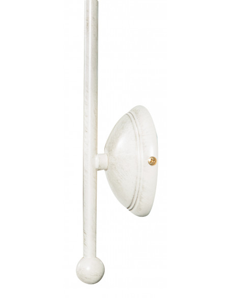 Estilo de lâmpada de parede Vecchia Marina em fusão de latão patinado branco envelhecido L30XPR22XH37 cm Made in Italy