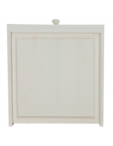 Credenza shabby - country chic in legno massello di tiglio artigianale struttura bianca anticata piano finitura naturale L156xPR Credenza shabby - country chic in legno massello di tiglio artigianale struttura bianca anticata piano finitura naturale L156xPR