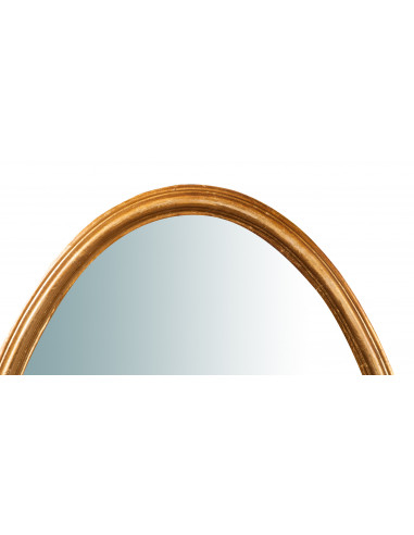 Specchiera da parete verticale/orizzontale in legno finitura foglia oro anticata L71XPR4,5XH122 cm Made in Italy Specchiera da parete verticale/orizzontale in legno finitura foglia oro anticata L71XPR4,5XH122 cm Made in Italy