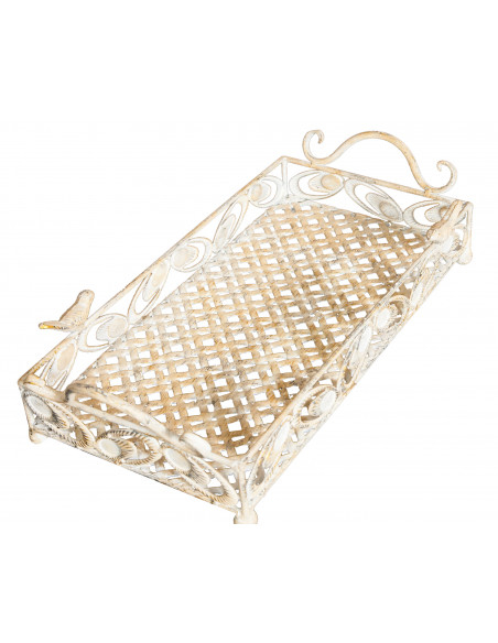 Conjunto di due vassoi em ferro L57XPR26XH12 cm + L43XPR19XH10 cm