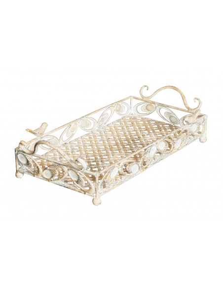 Set di due vassoi in ferro L57XPR26XH12 cm + L43XPR19XH10 cm