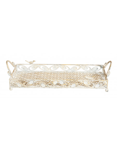 Set di due vassoi in ferro L57XPR26XH12 cm + L43XPR19XH10 cm